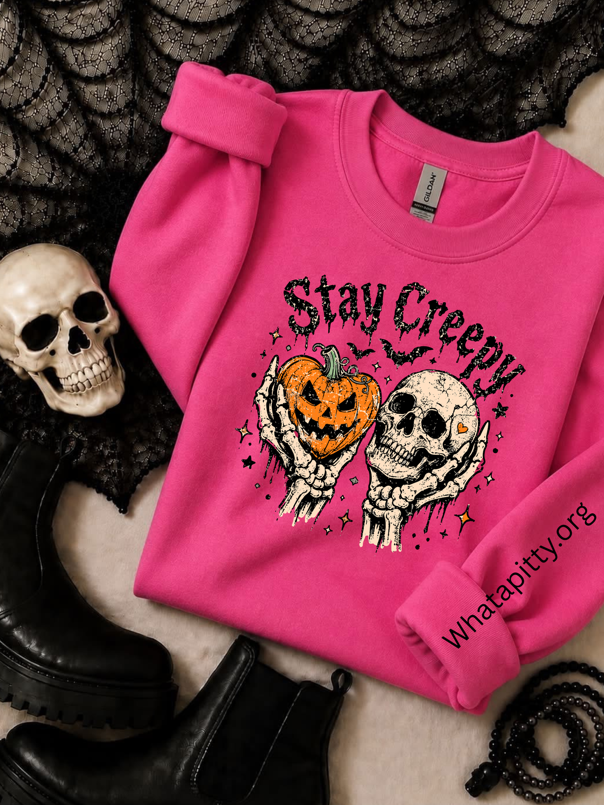 Stay Creepy tee (Black Ink)
