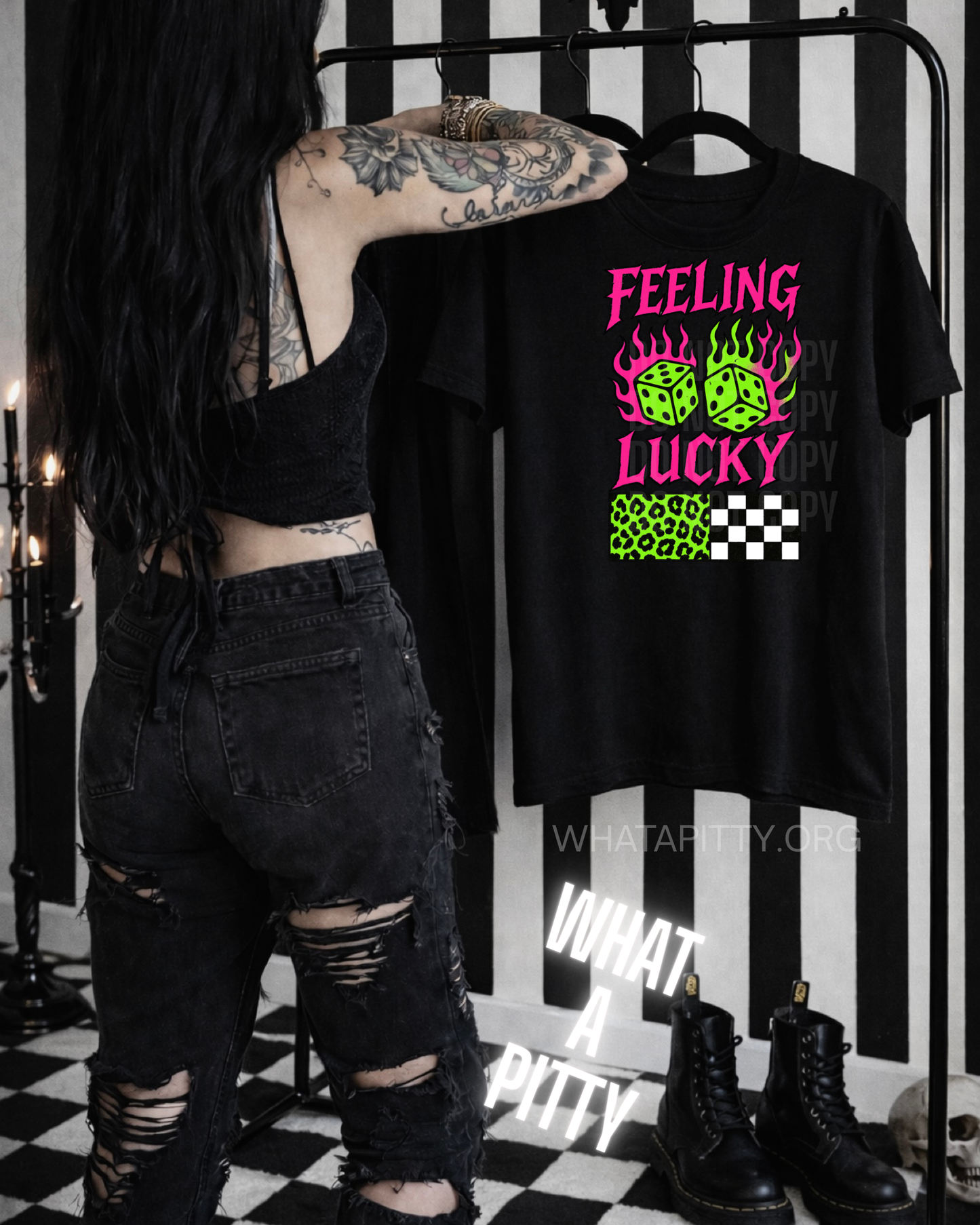 Feeling Lucky Neon Dice