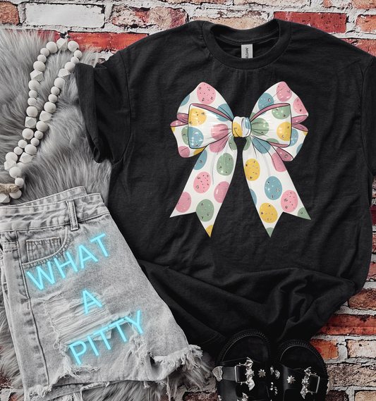 Easter Egg Bow tee