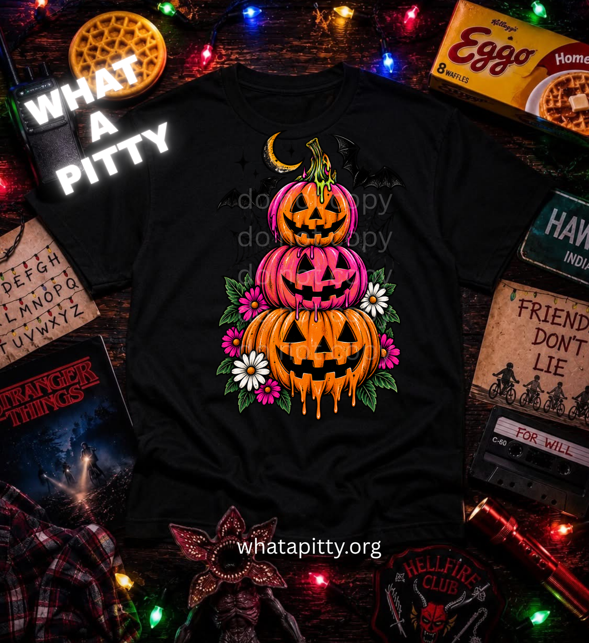 Neon Drippy Pumpkins