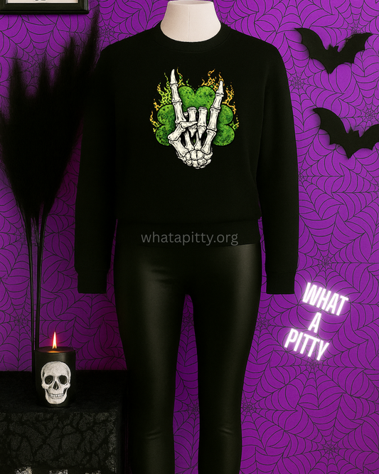 Shamrock Skellie Rock on tee