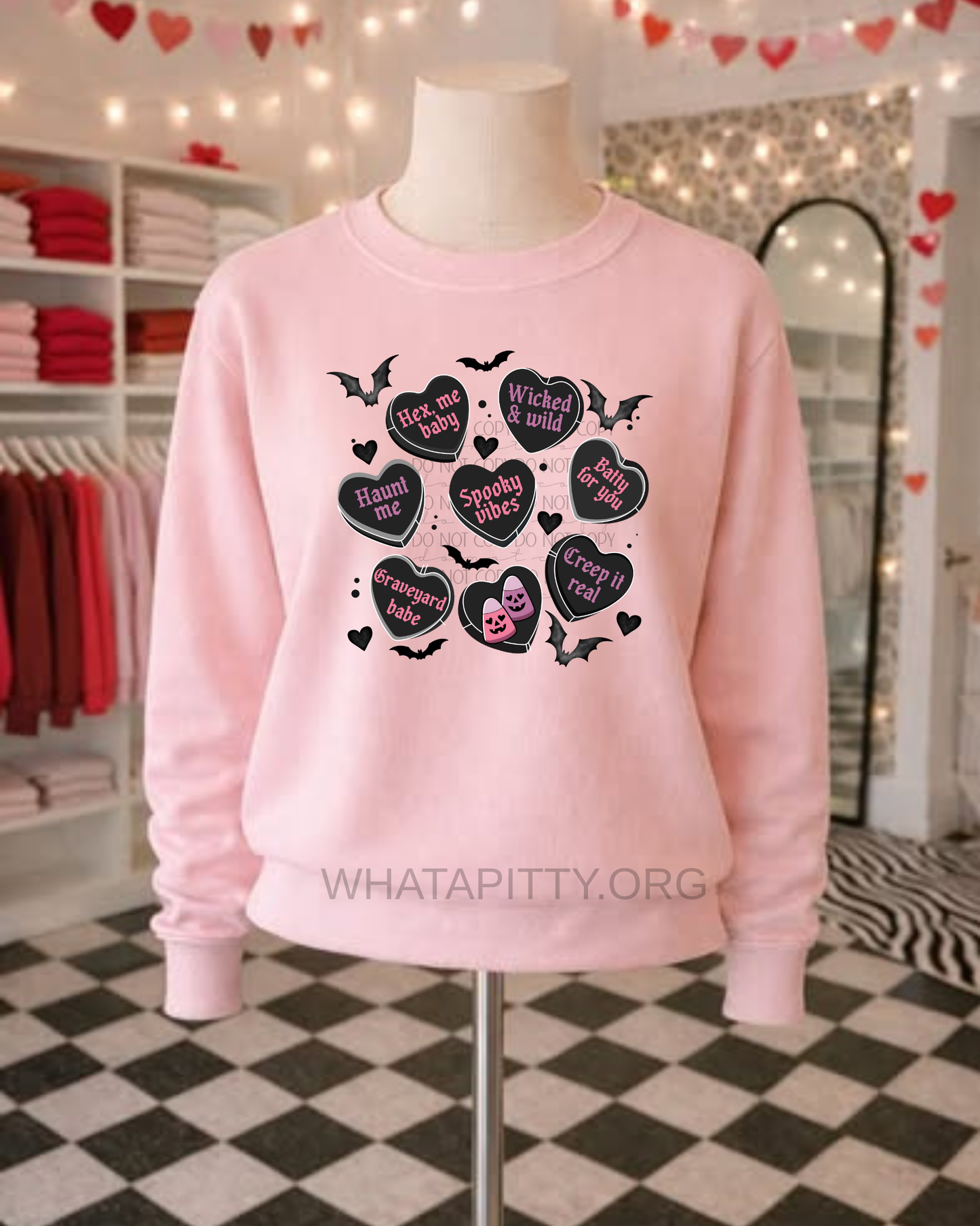 Spooky Conversation Hearts tee