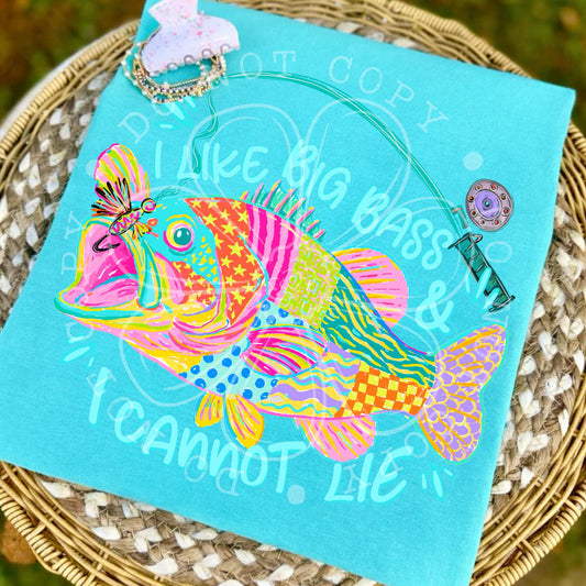 I like Big Bass and I cannot lie tee
