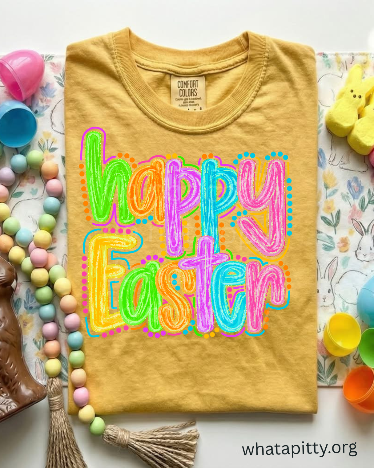 Happy Easter polka dots tee