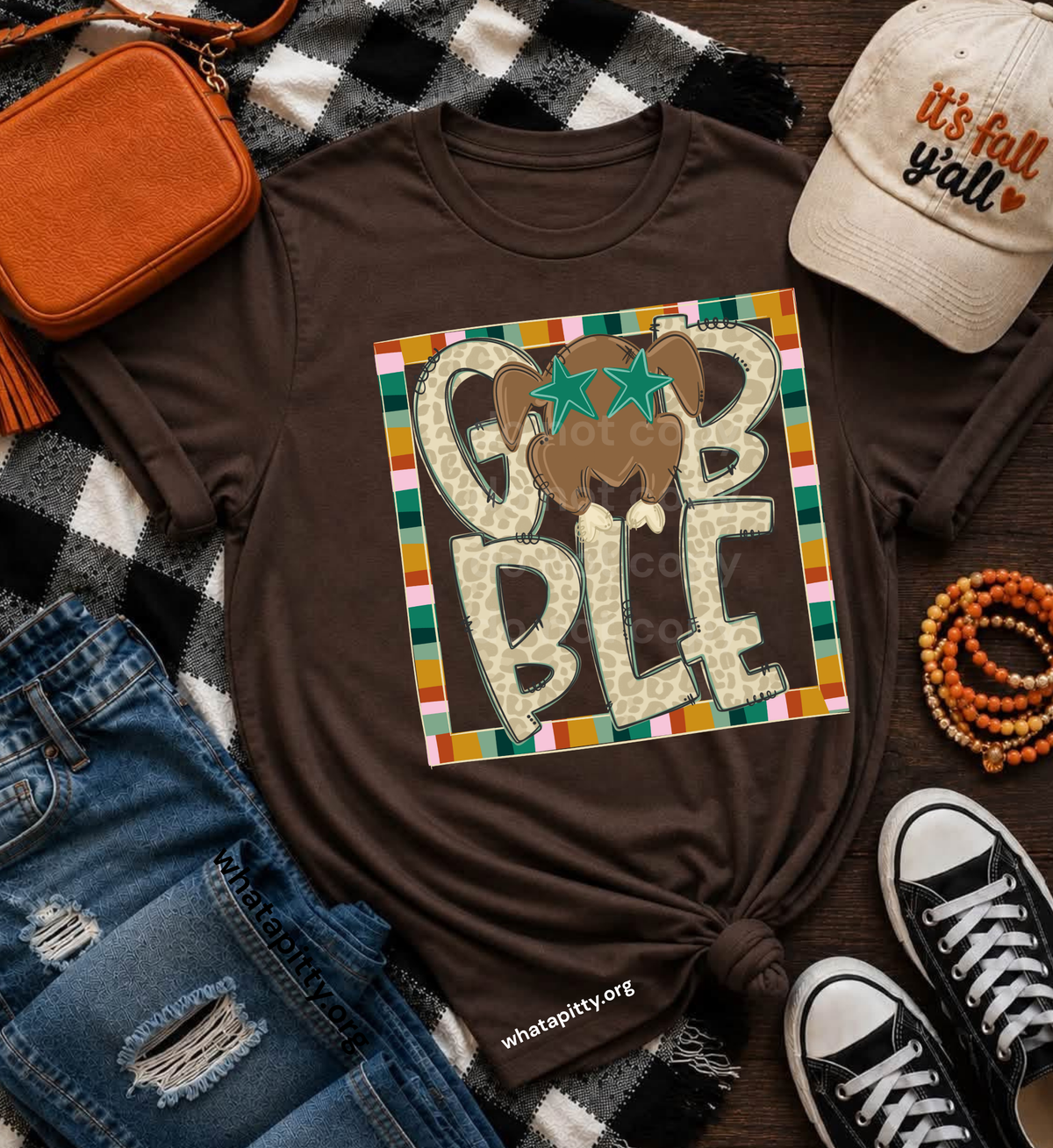 Gobble Turkey Frame tee