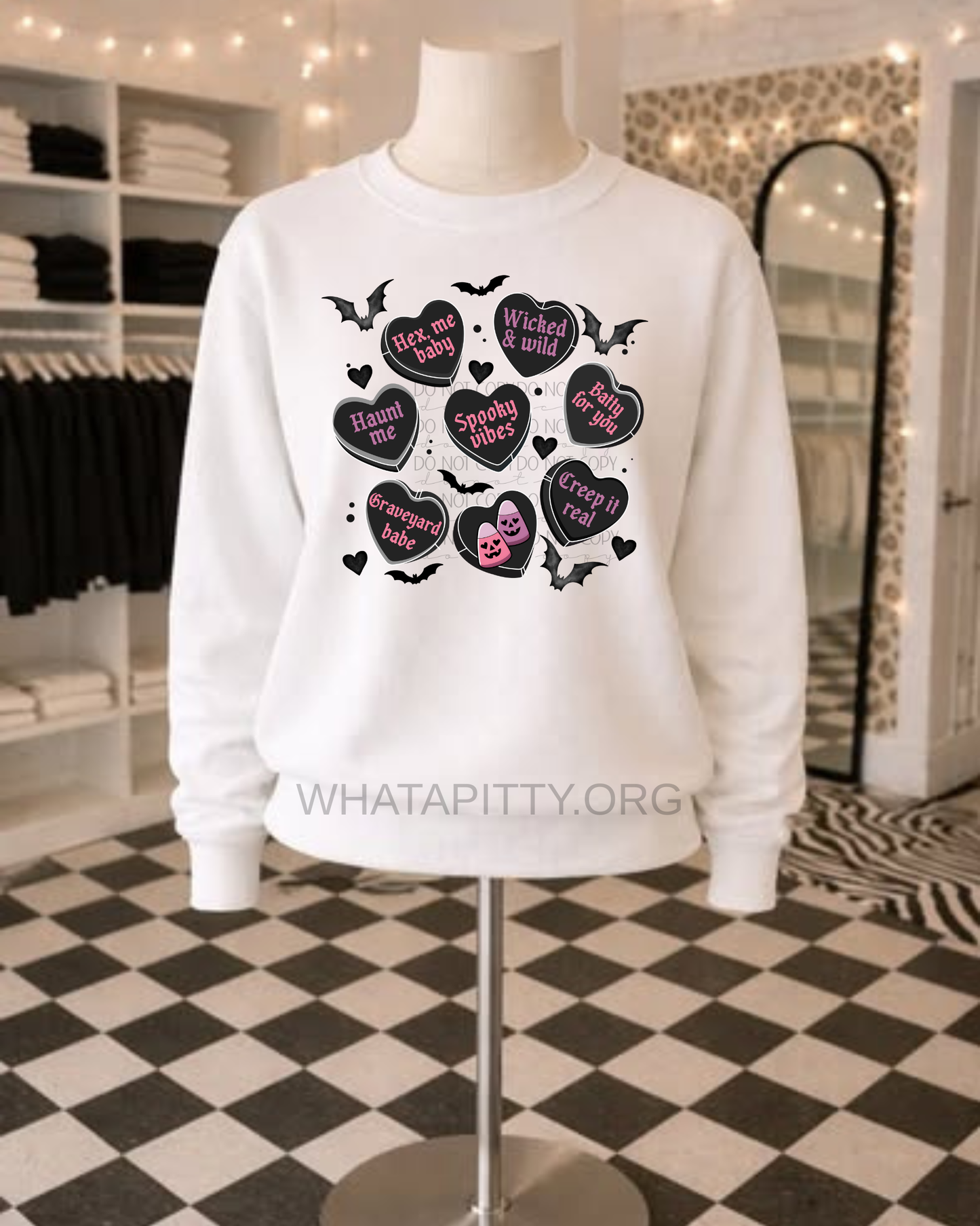 Spooky Conversation Hearts tee