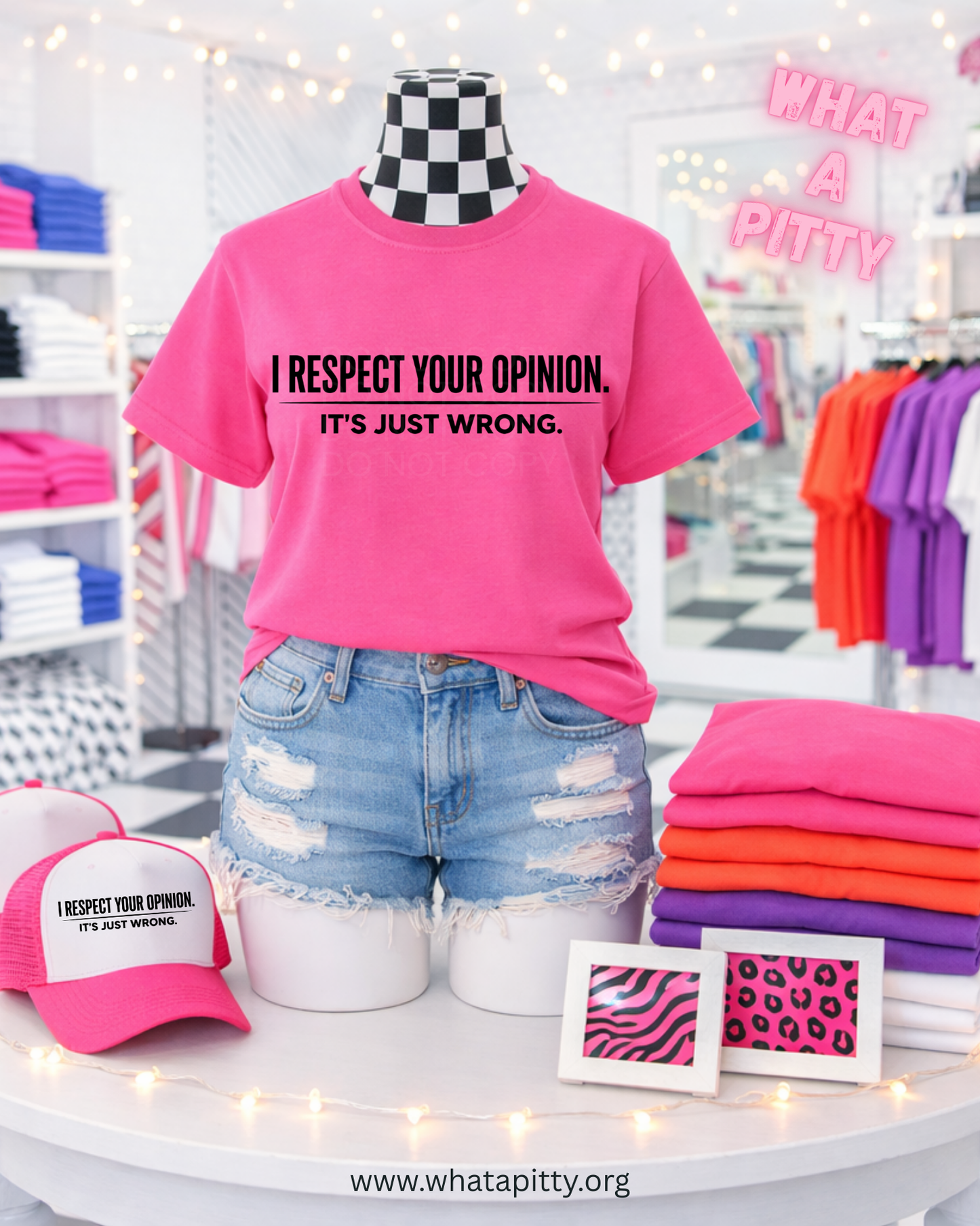I respect your opinion tee