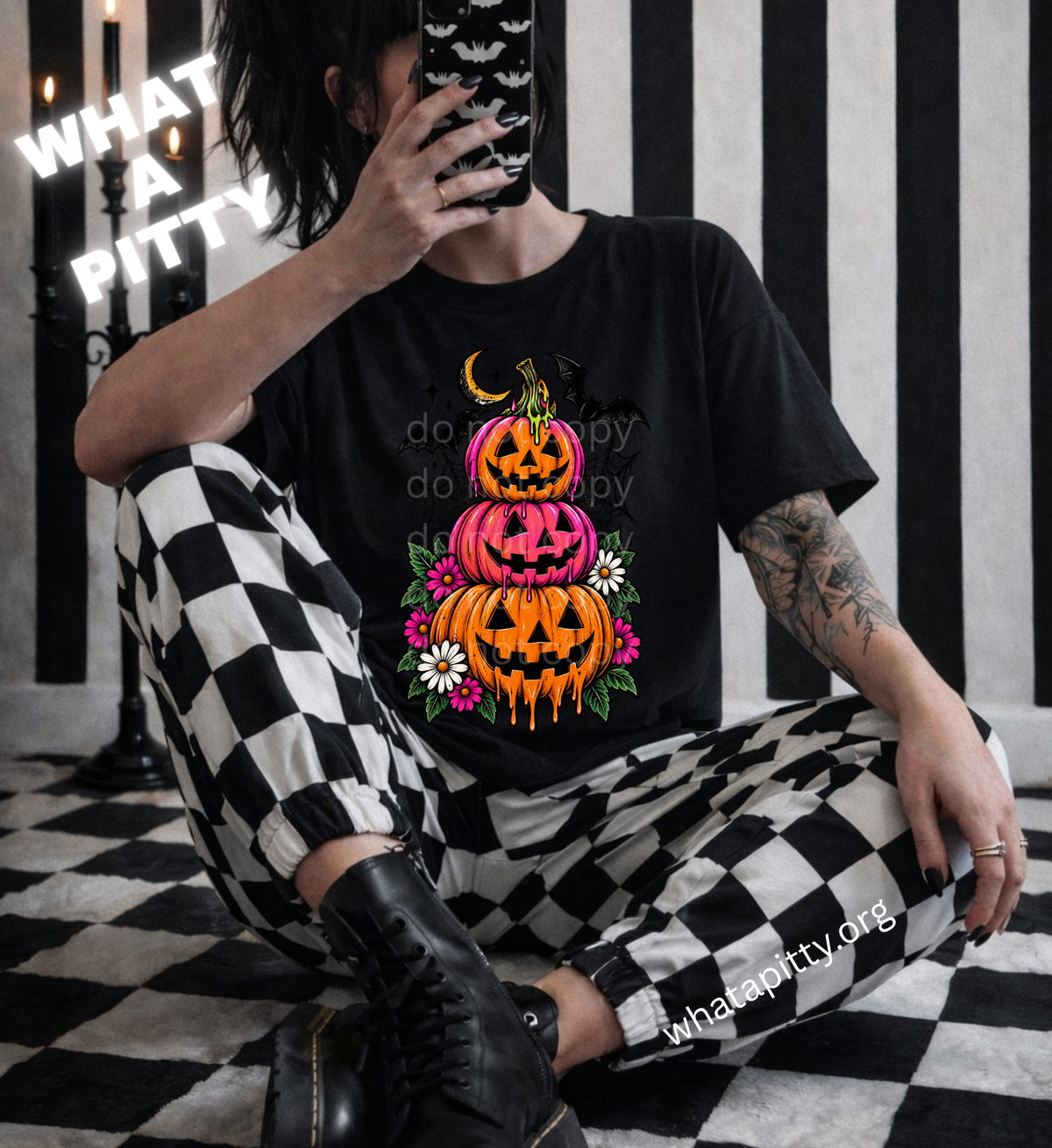 Neon Drippy Pumpkins