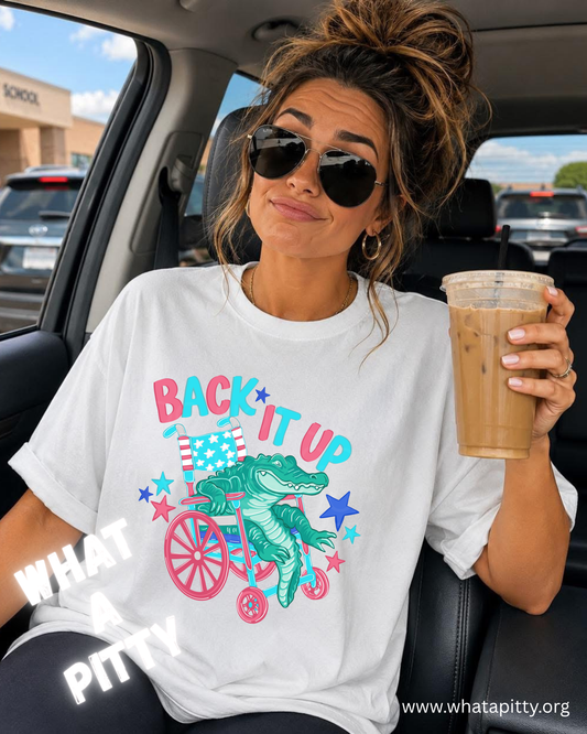 Back it Up Alligator tee