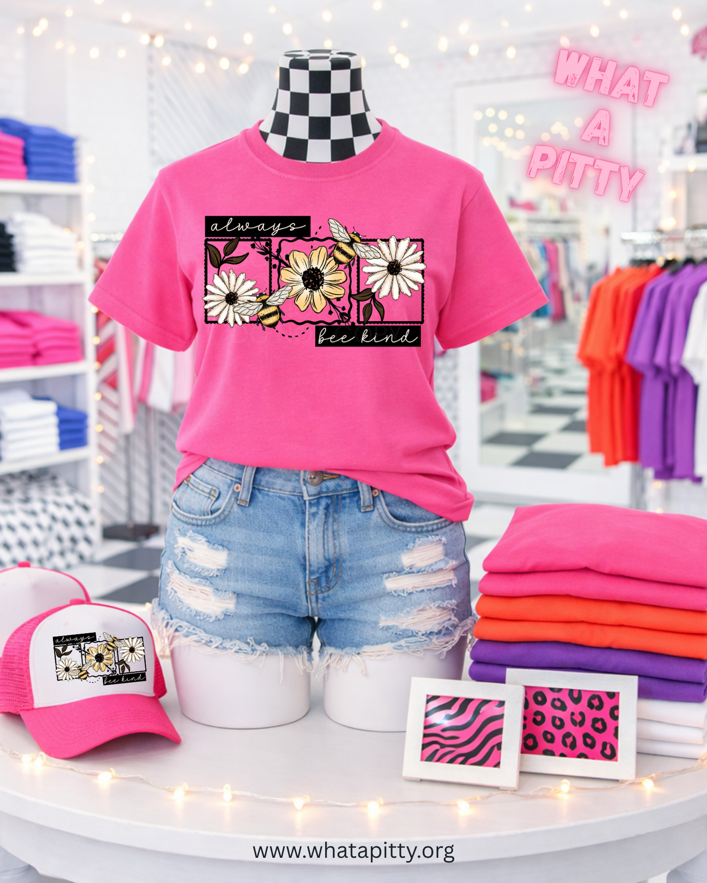 Always Bee Kind stamps tee