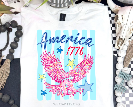 America 1776 stripes tee