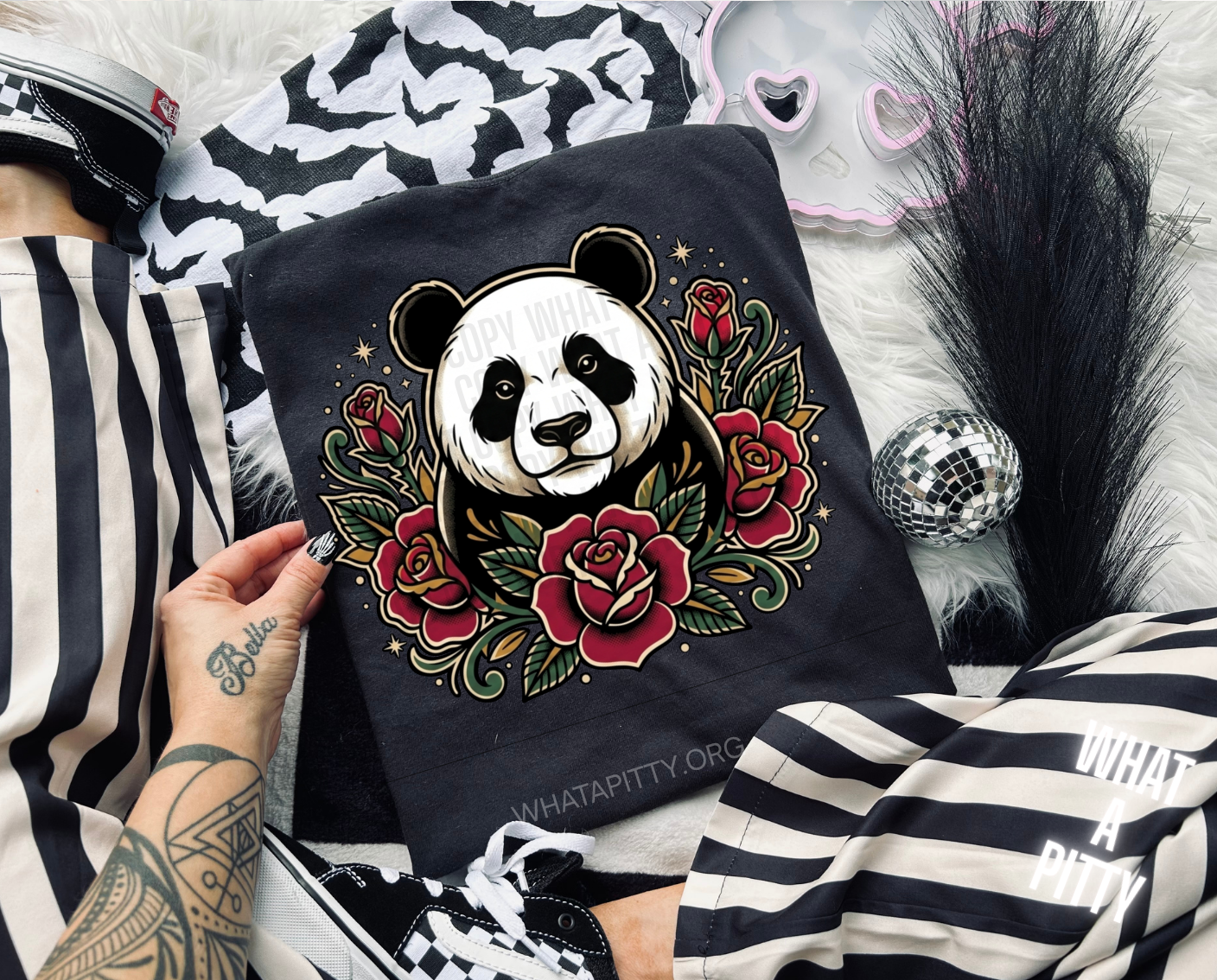 Red Rose Panda tee