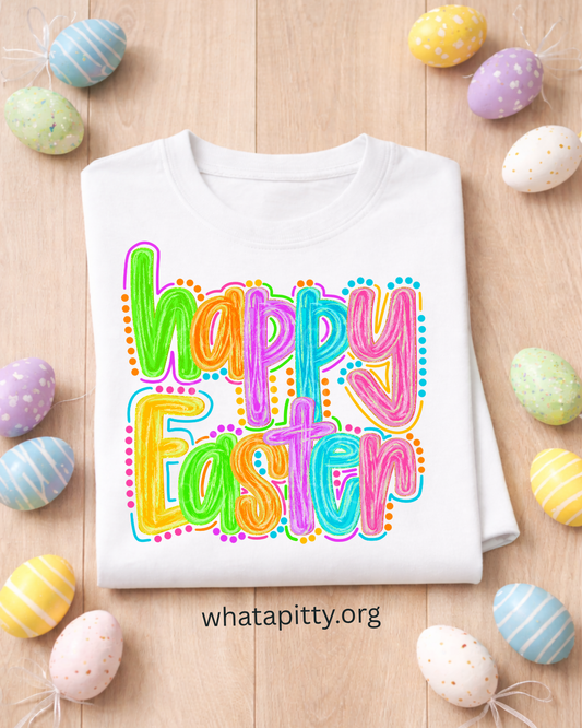 Happy Easter polka dots tee
