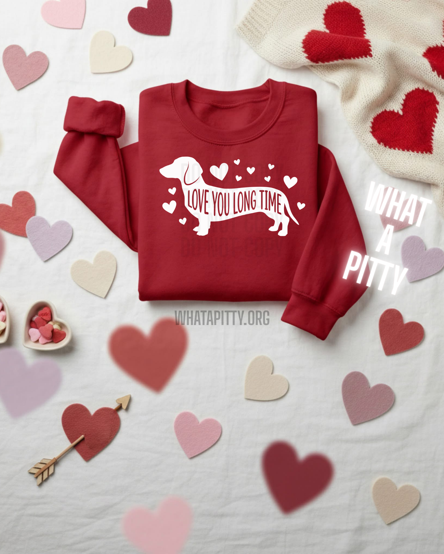 Love you long time tee (White Ink)