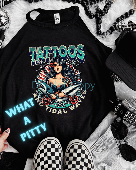 Tattoos and Tidal Waves tee