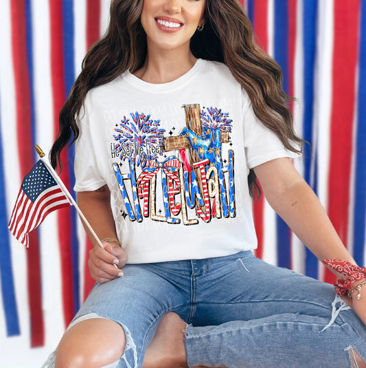 Patriotic Hallelujah tee