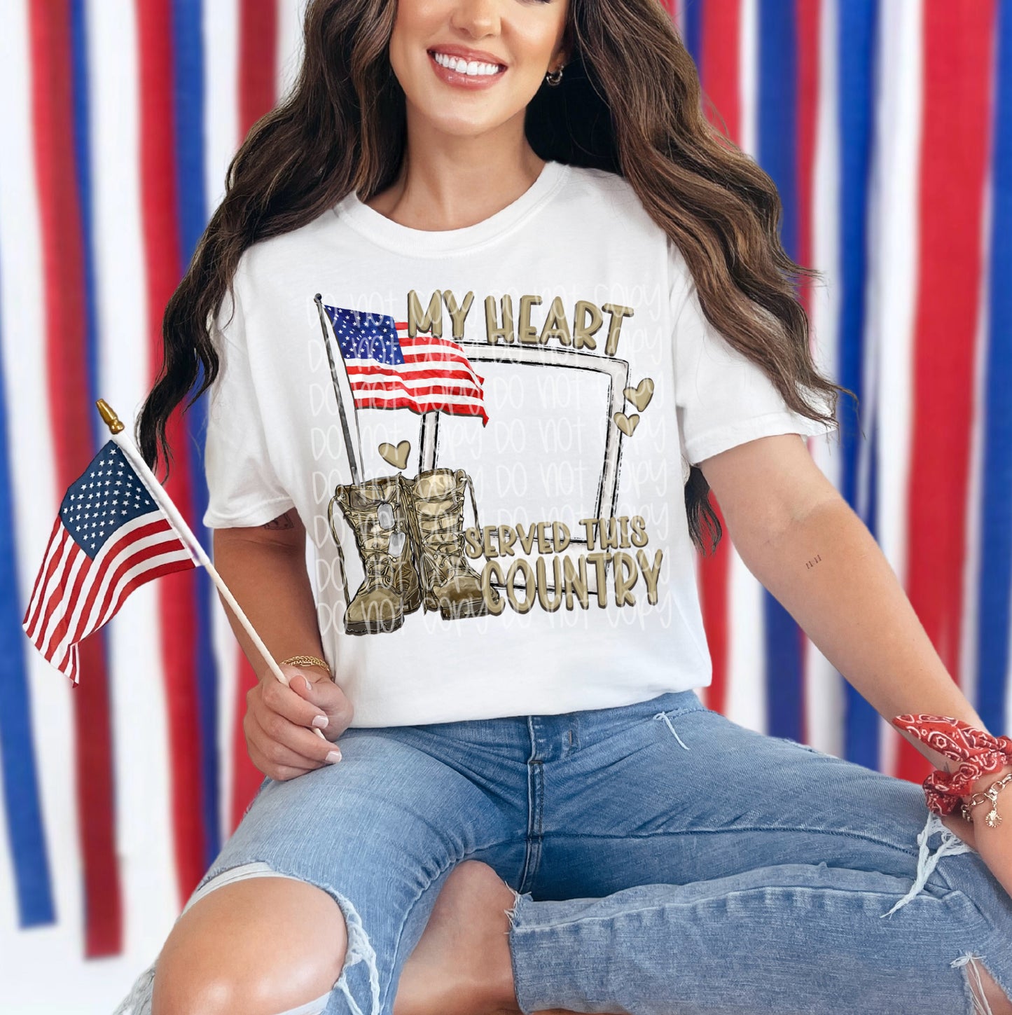 My Heart Served this Country tee - Custom!