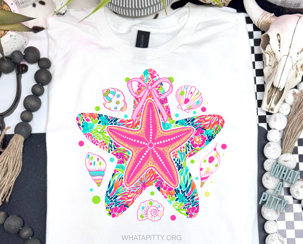 Colorful Starfish tee