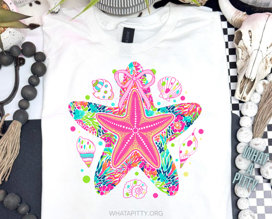 Colorful Starfish tee