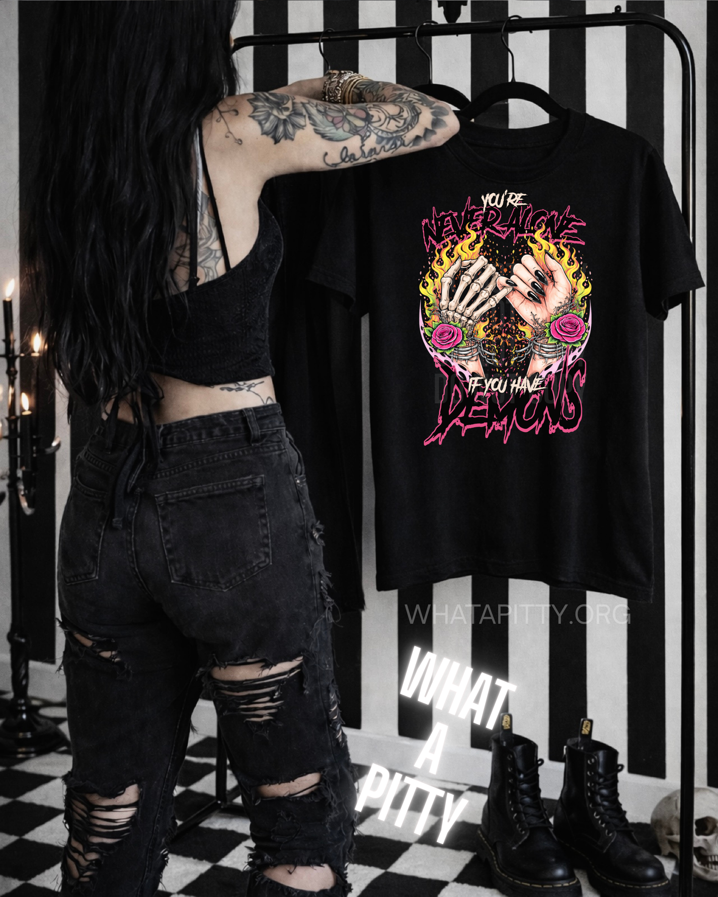 You're never alone if you have deamons tee