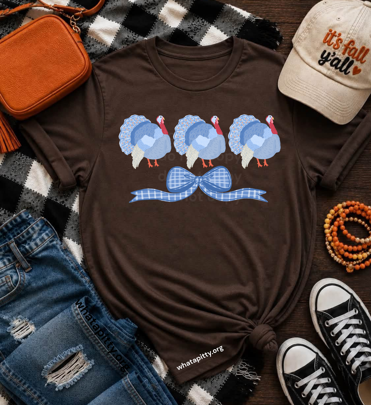 Blue Turkey Trio tee