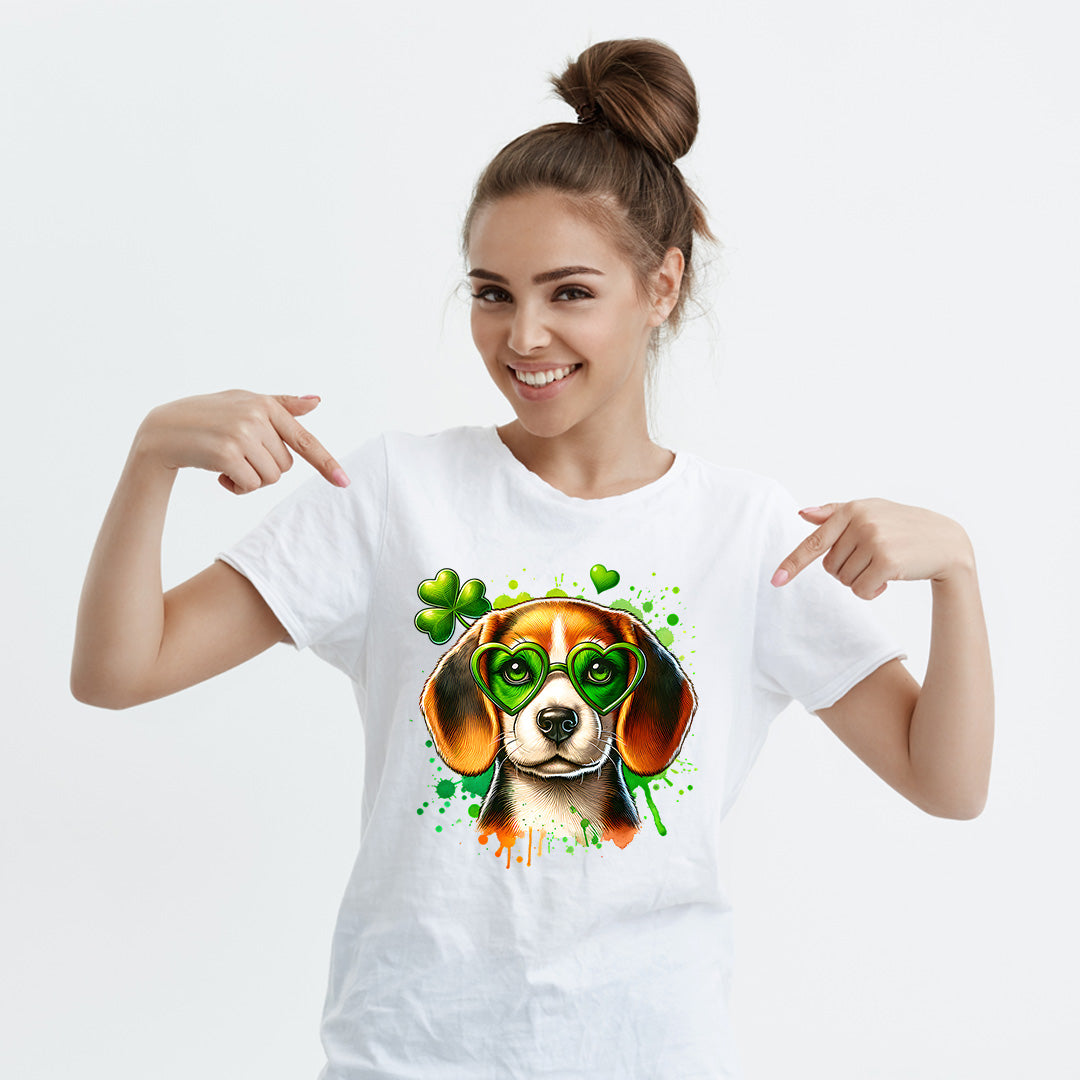 Beagle Shamrock tee