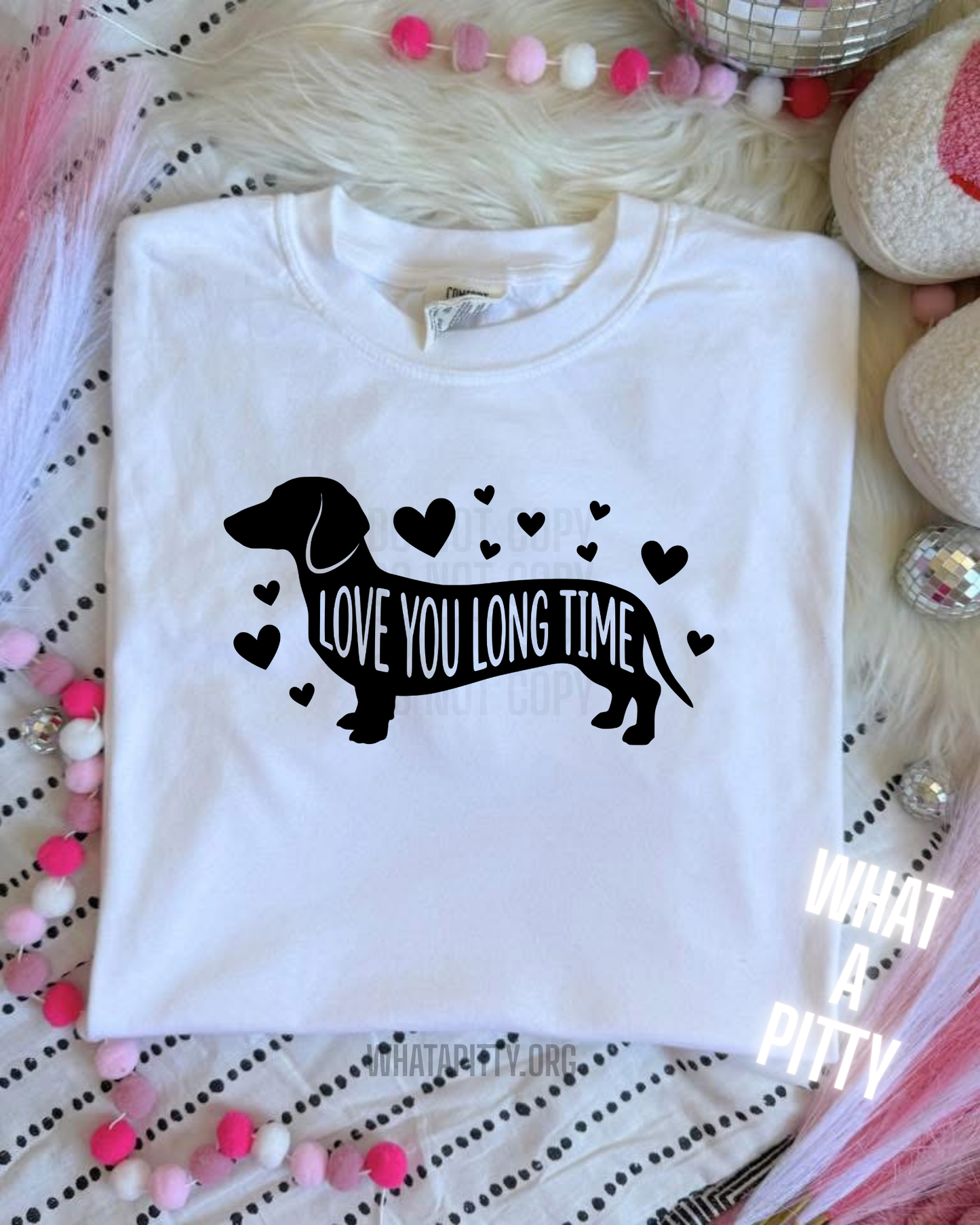 Love you long time tee (Black Ink)
