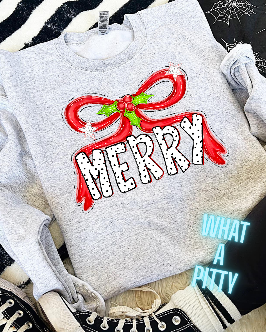 Merry Bow Polka Dot tee