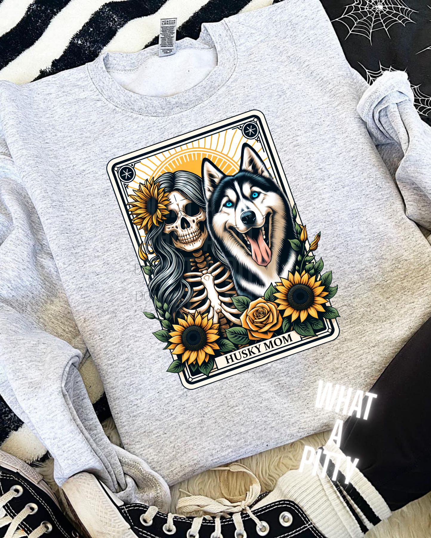 Husky Mom Tarot Card tee