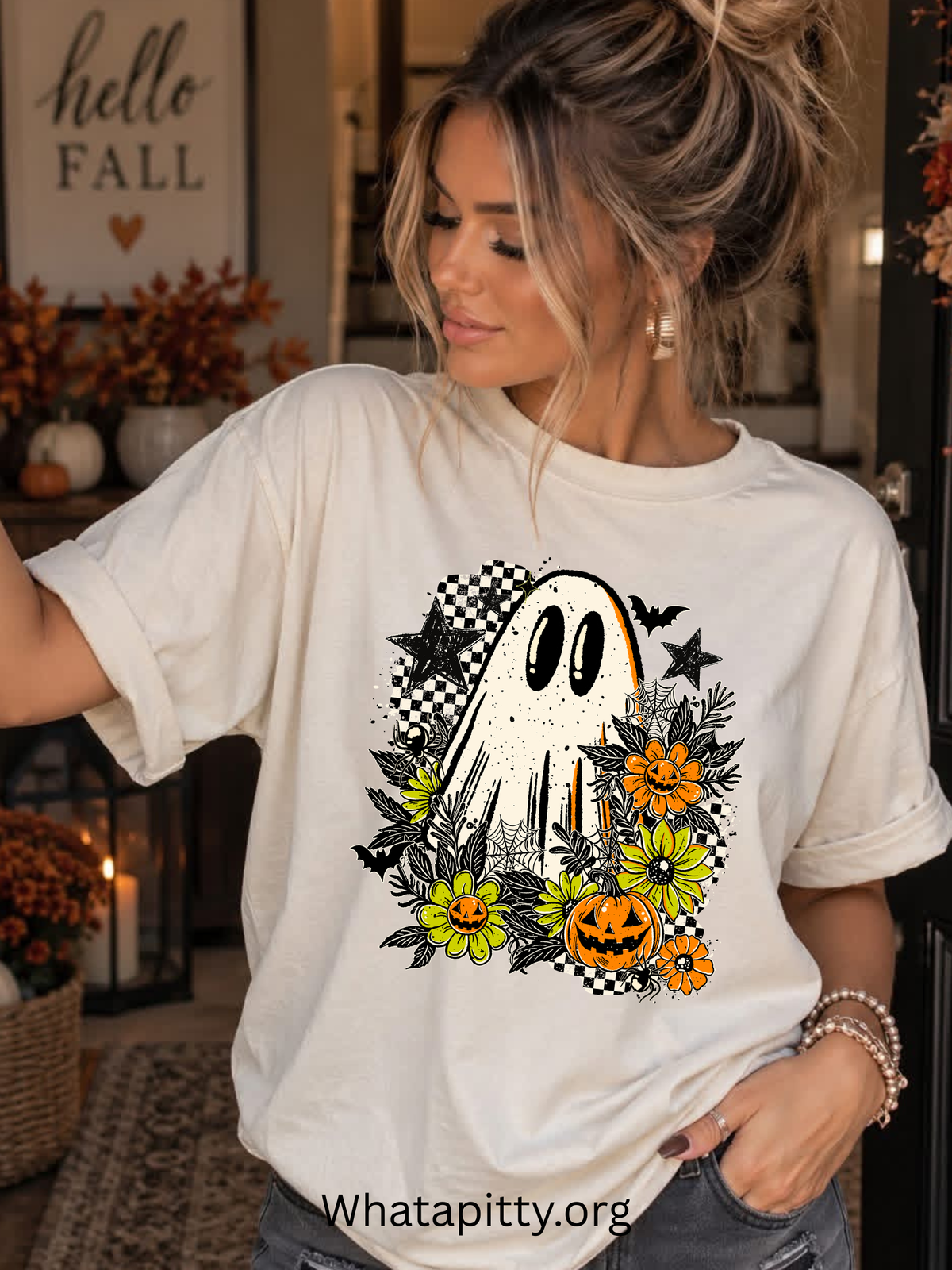 Floral Ghostie tee