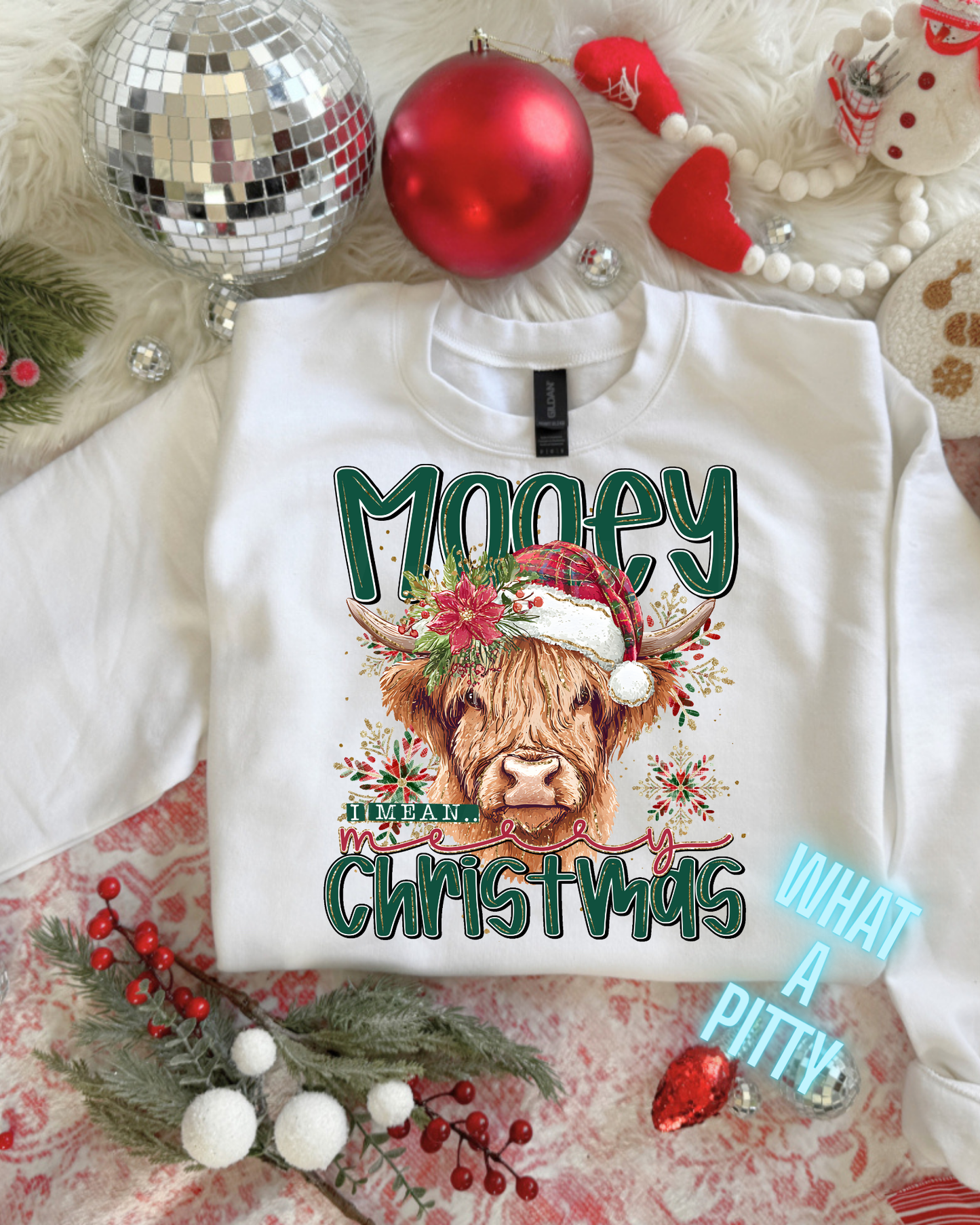 Mooey Christmas sweatshirt