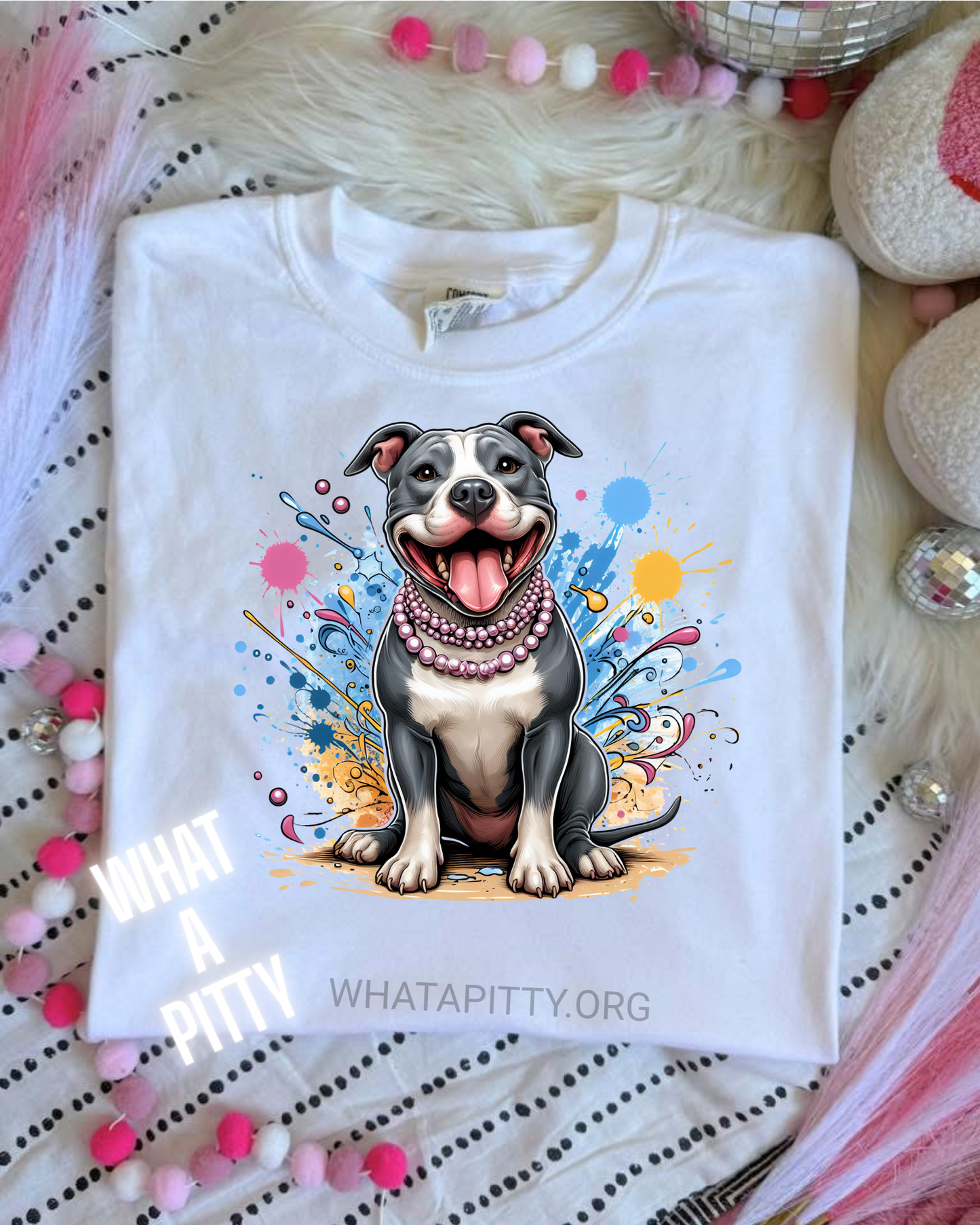 Pitty in Pearls tee