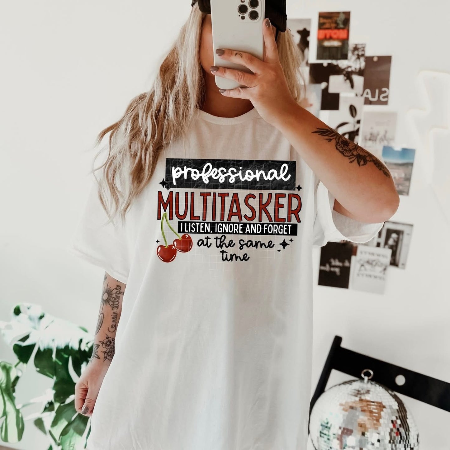 Professional Multitasker tee (Black ink)