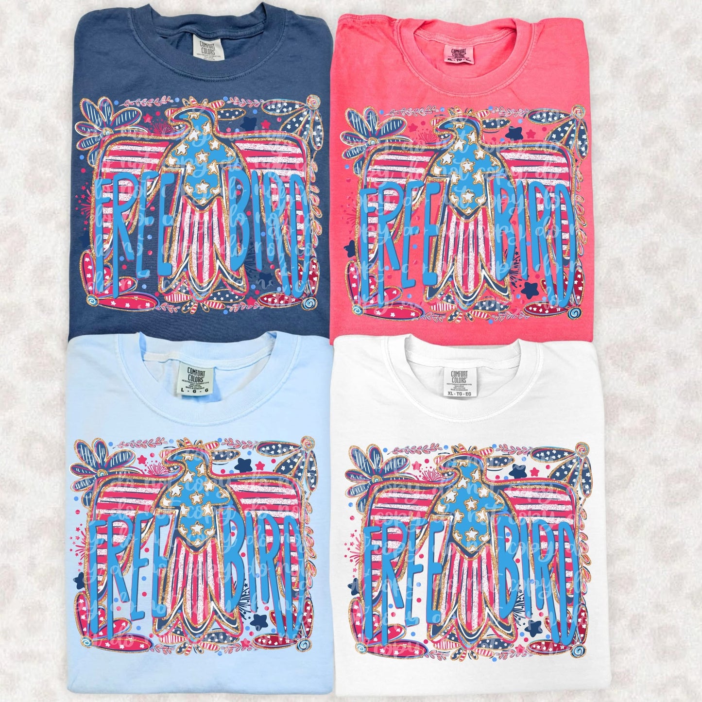 Free Bird Stripes tee