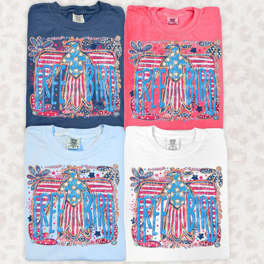 Free Bird Stripes tee