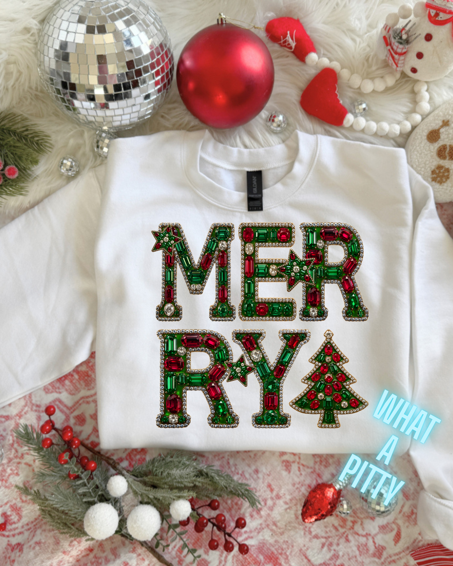 Merry faux Jewels sweatshirt