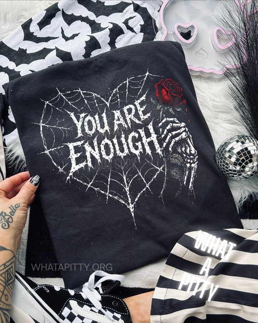You are Enough spider web