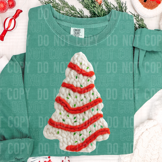 Tree Cake faux yarn tee