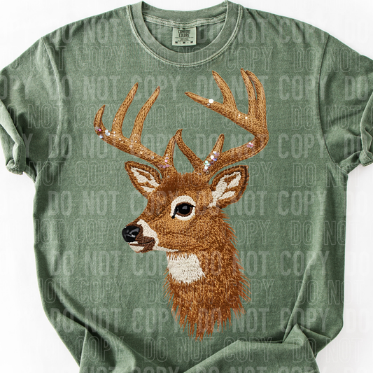 Buck faux yarn tee