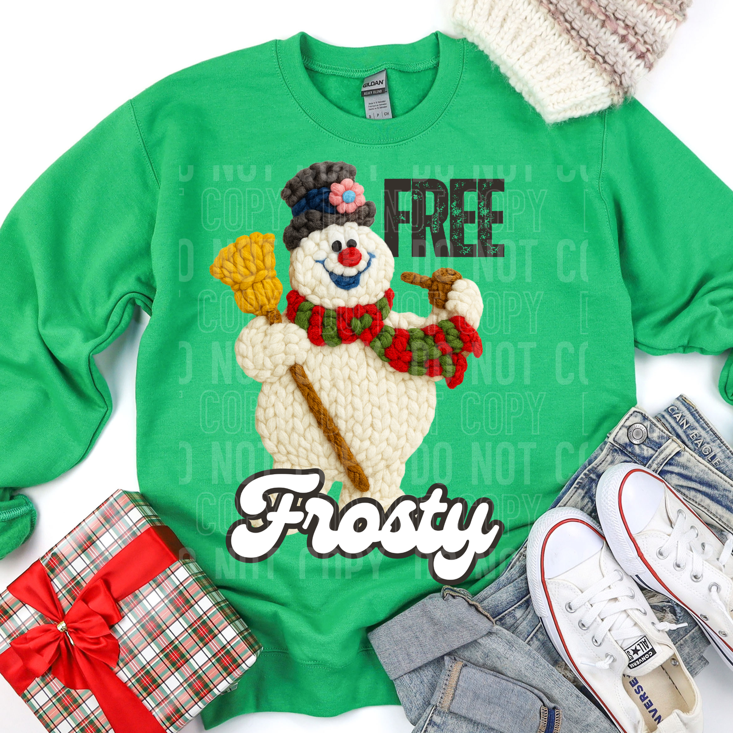 Free Frosty faux yarn tee