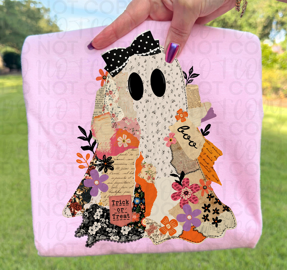 Patchwork Ghost tee
