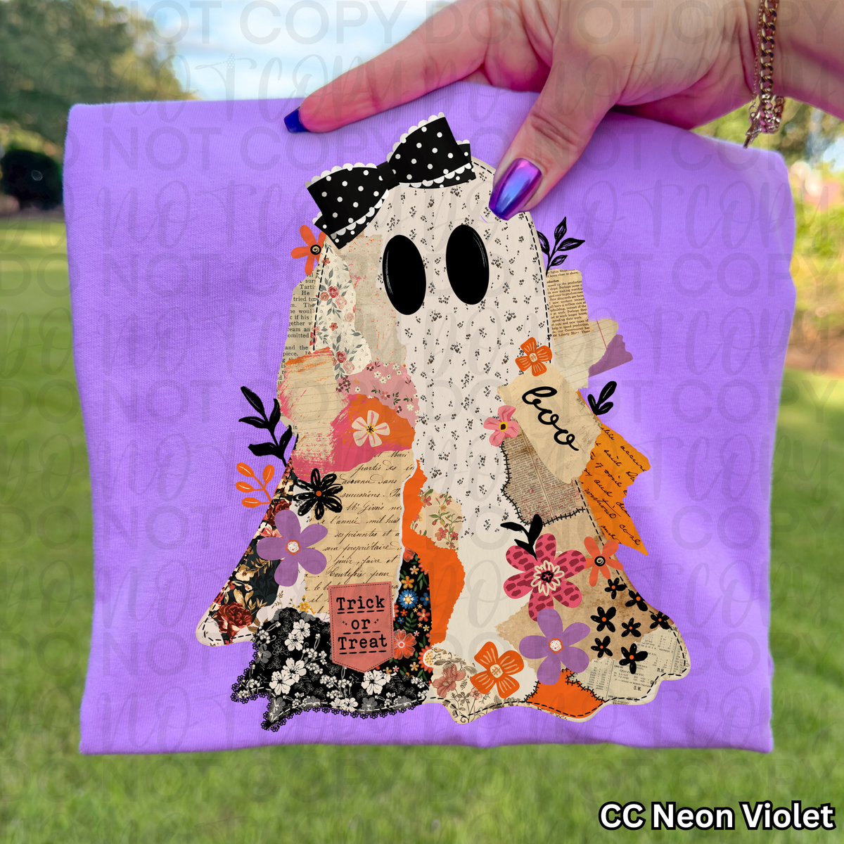 Patchwork Ghost tee