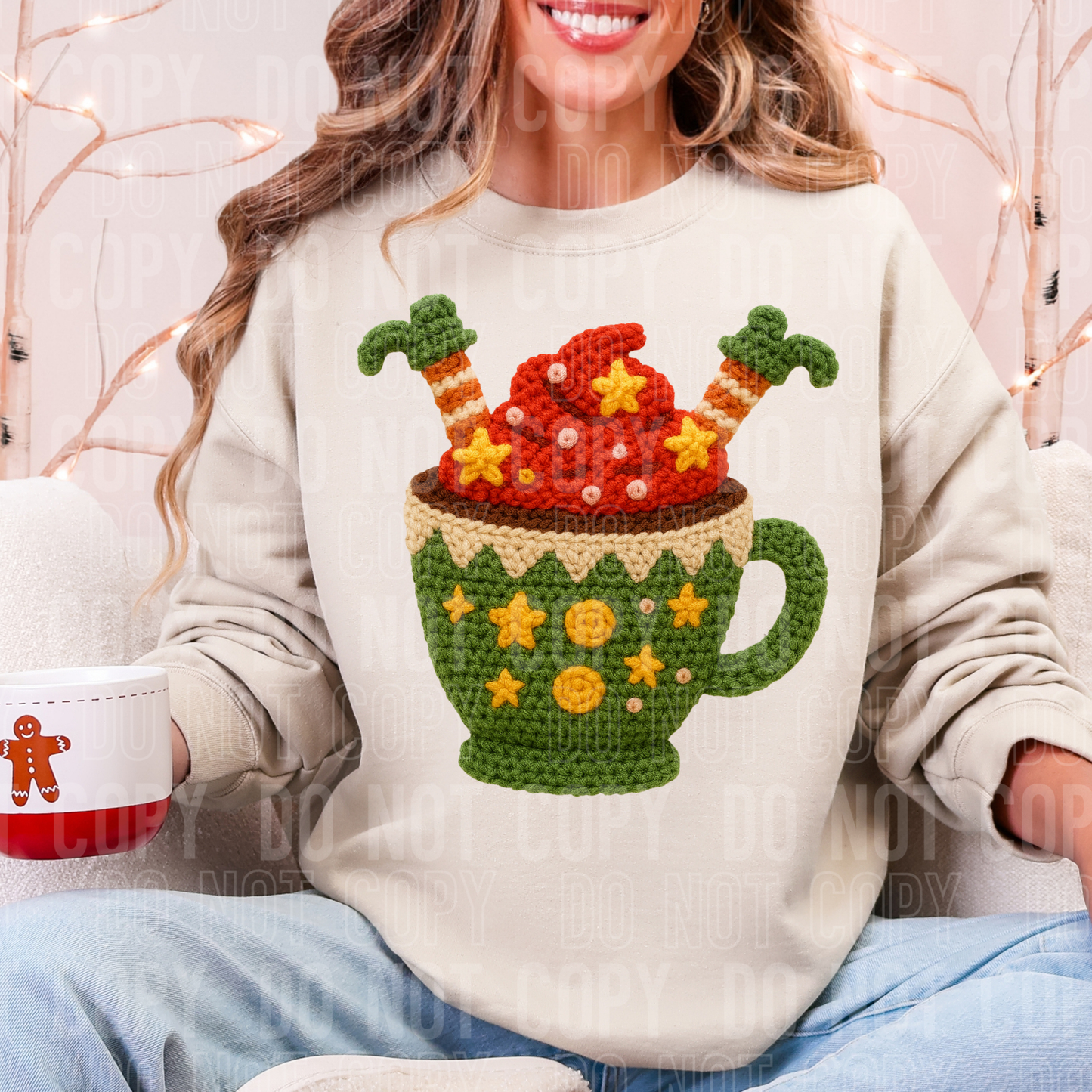 Elf Mug faux yarn tee