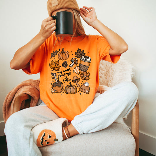 My heart belongs to Fall tee