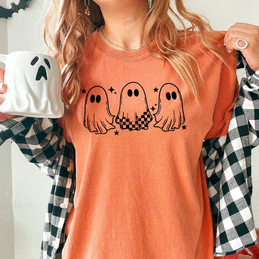 Ghost Trio black ink tee