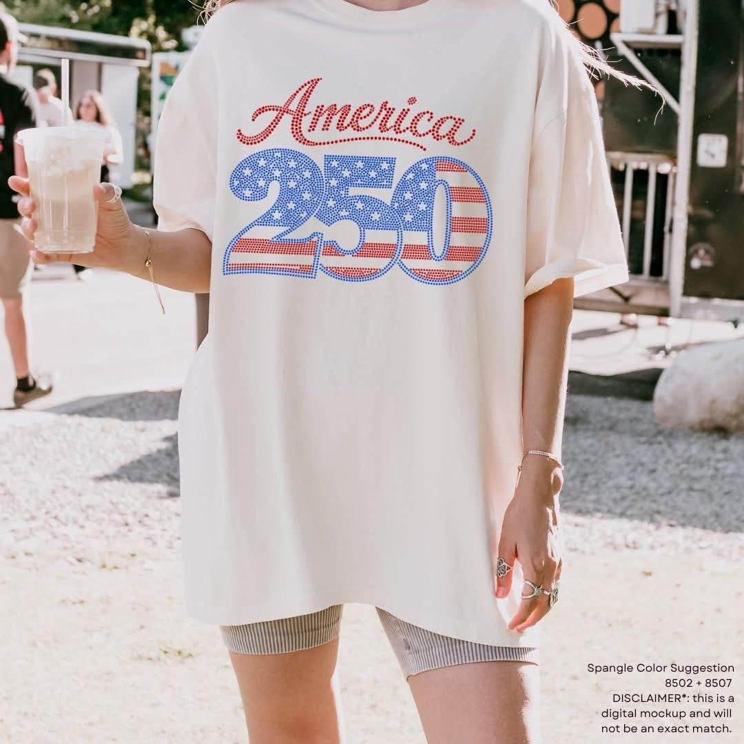 America 250 Spangle tee