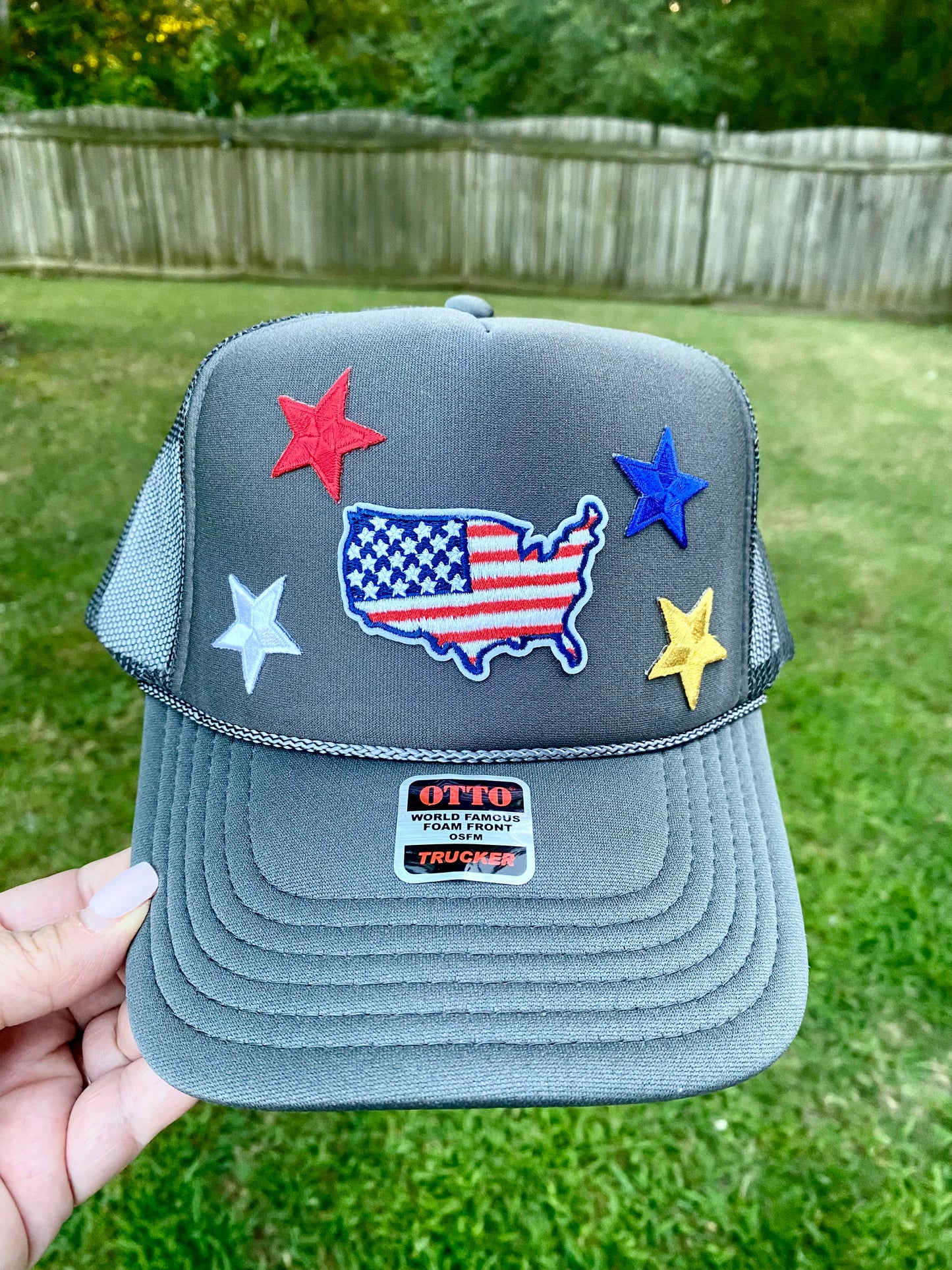 American Flag Trucker Hat