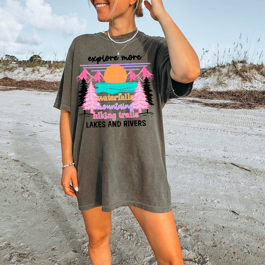 Explore tee (black ink)