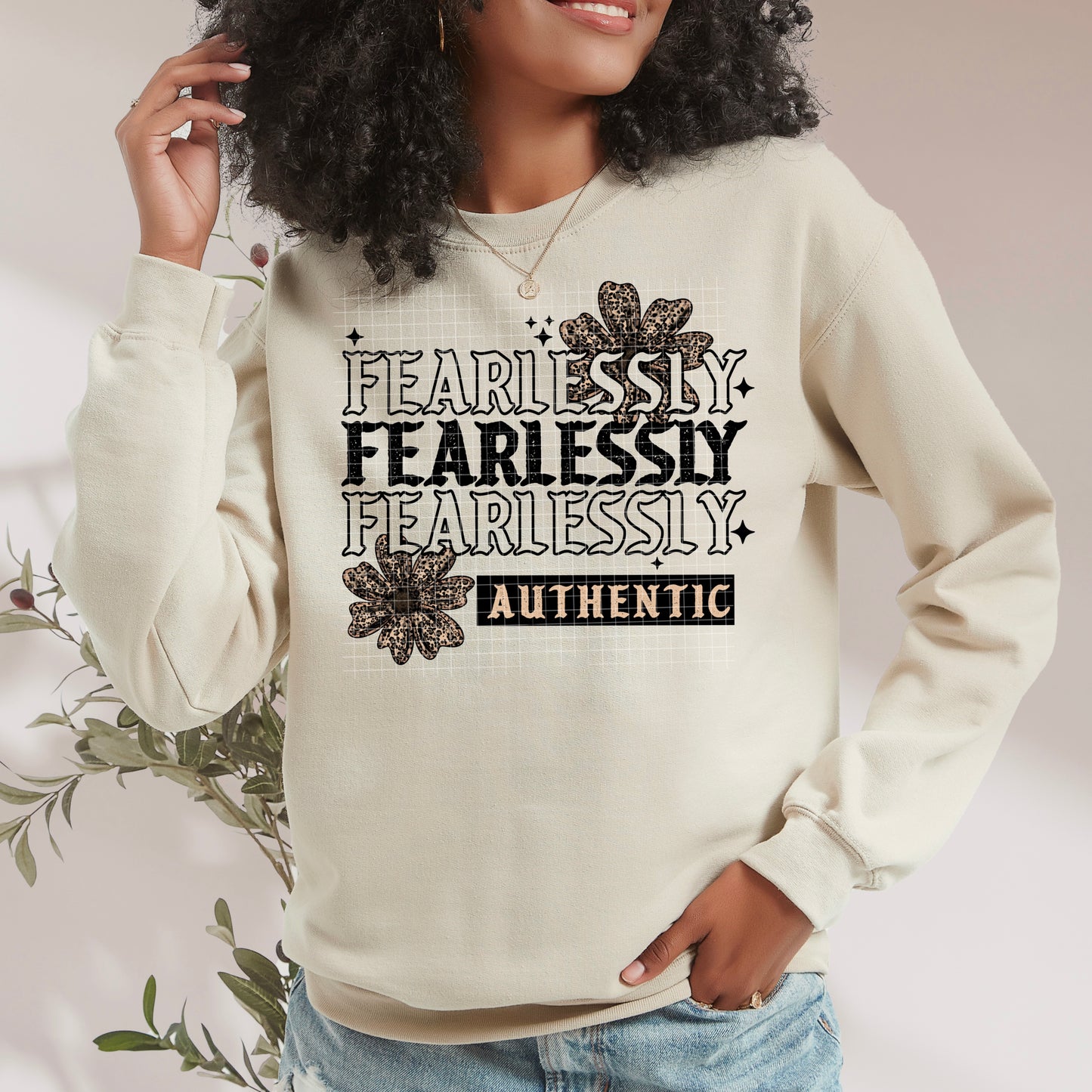 Fearlessly Authentic tee (black ink)