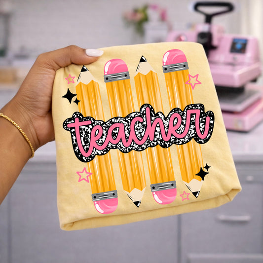 Teacher Pencil tee